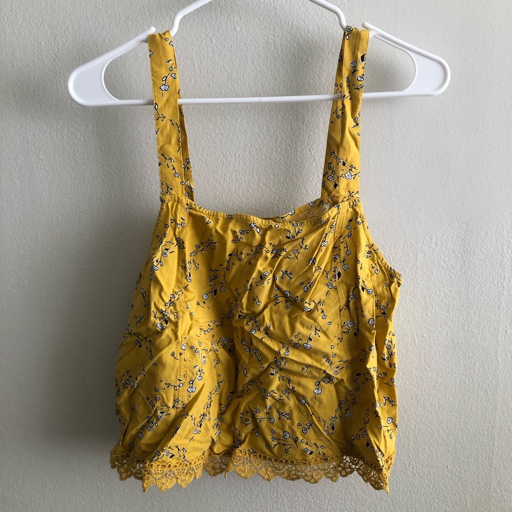 Yellow Cropped Tank